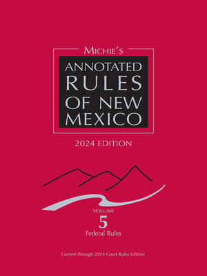 cover image of Michie's Annotated Rules of New Mexico